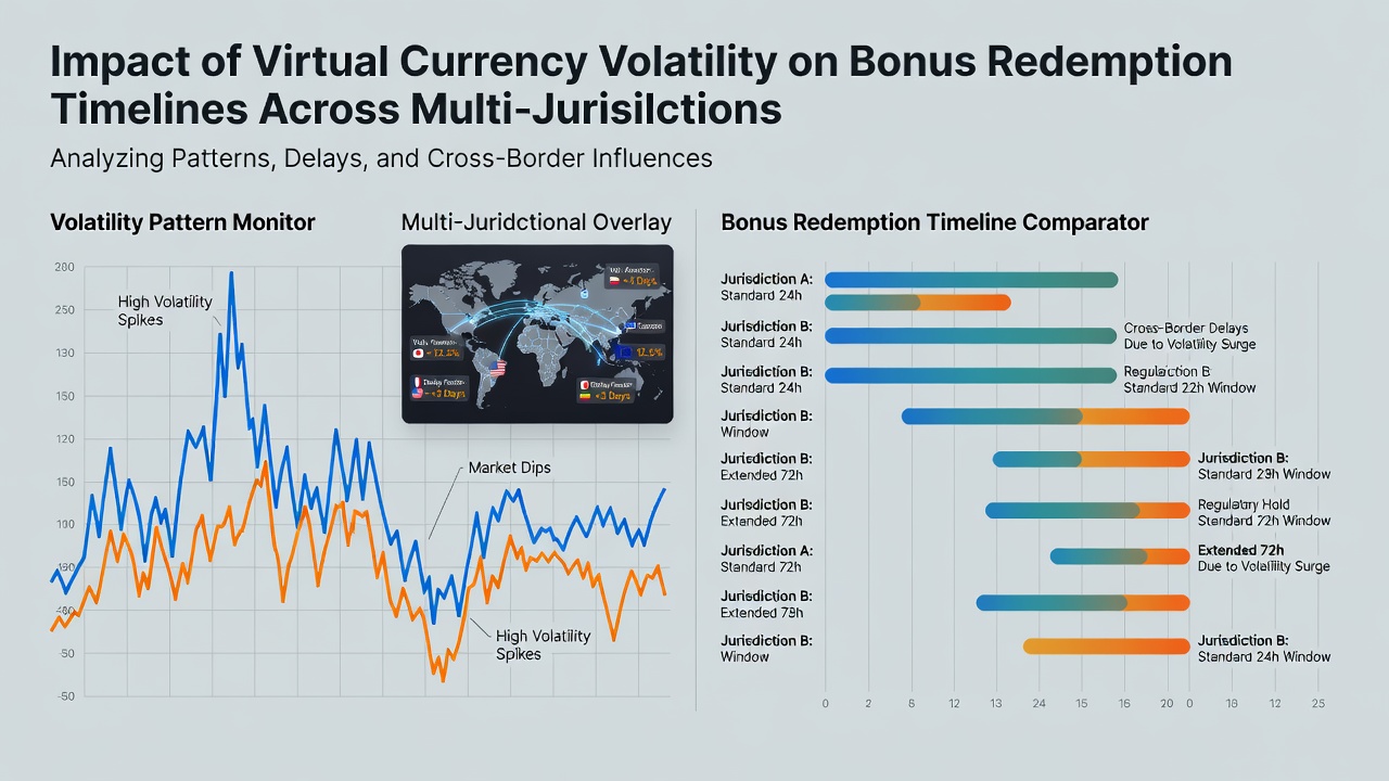 Data visualization of currency volatility charts overlaid on mobile gaming bonus timelines